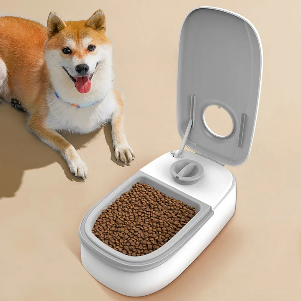 Alimentador automático para gatos, dispensador cronometrado de comida para animais de estimação para alimentos secos e molhados, 48 horas cronometradas, alimentador inteligente para gatos, cães, produtos para animais de e