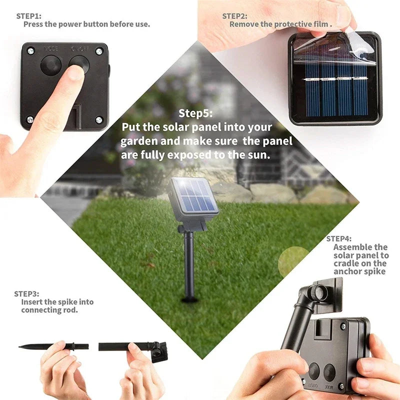 7m/12m/22m/32m led solar string luzes de fadas caminho ao ar livre guirlandas lâmpada pátio à prova dwaterproof água natal casamento jardim luzes rua