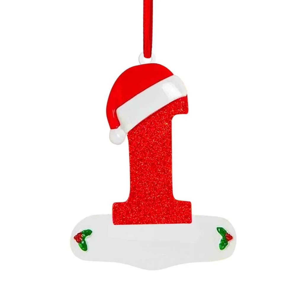 Personalize Decoração De Natal, 26 Letras, Pingente para Árvore De Natal Decor,DIY Nome Ornamento