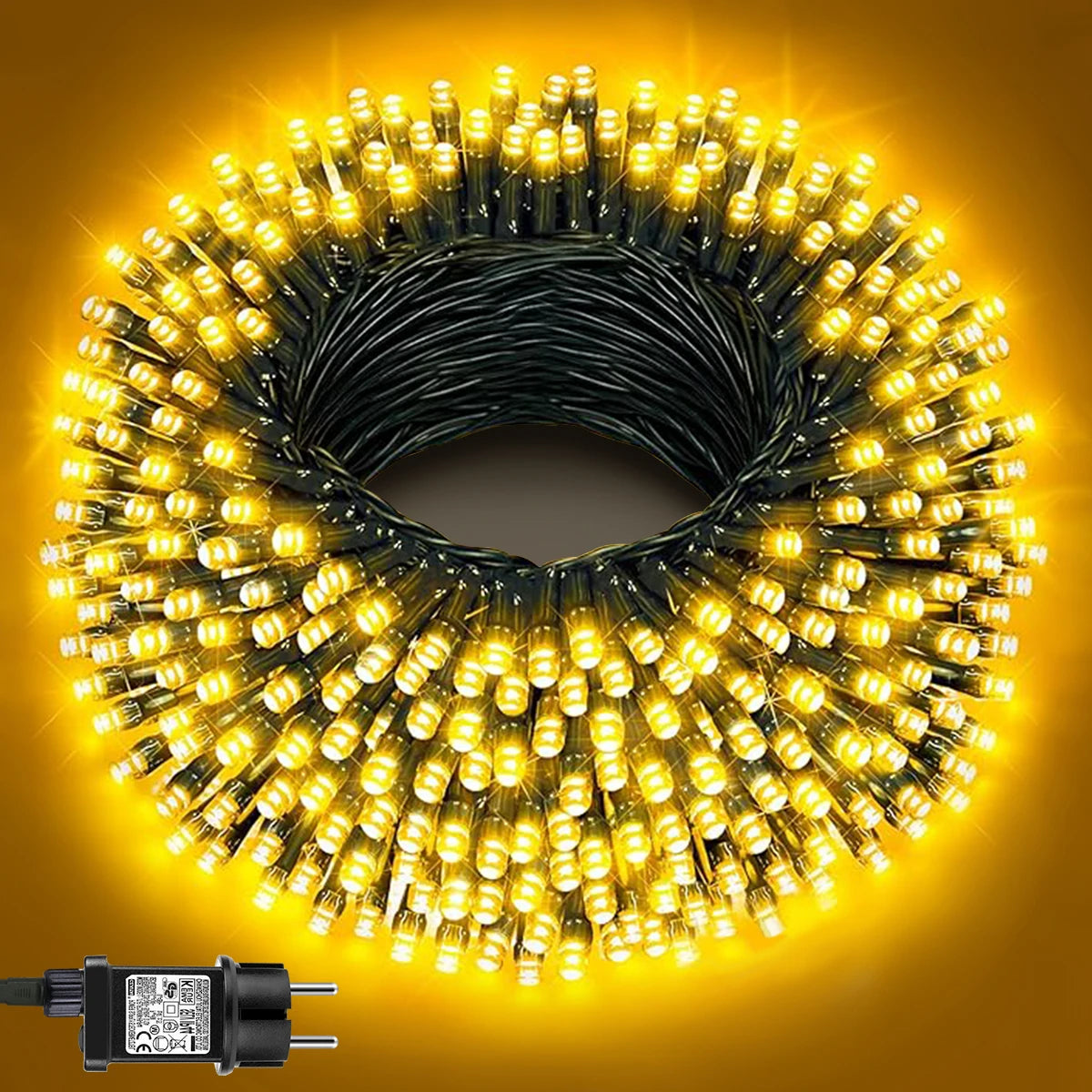 Natal ao ar livre jardim led string luz 24v árvore de natal luzes de fadas à prova dwaterproof água guirlanda lâmpada para pátio decoração festa feriado