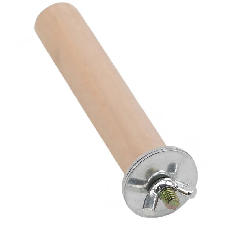 Papagaio animal de estimação cru pé vara de madeira pendurado suporte rack brinquedo sticksstand periquito ramo poleiros para gaiola de pássaros barra suprimentos para animais de estimação