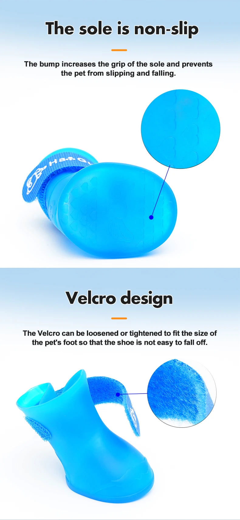 Sapatos de chuva de silicone para animais de estimação, antiderrapantes, à prova d'água, sapatos para cães com sola macia, calçados para cães pequenos, gatos e teddy.