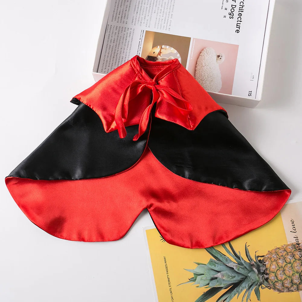Halloween Vampire Cloak para Pet, Fantasias Cosplay para Cachorro Pequeno, Gato, Gatinho, Vestido de Cachorrinho, Roupas Kawaii, Acessórios para Gato, Bonito