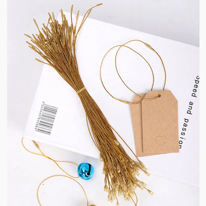 Decoração de árvore de natal ornamentos pendurado corda ouro prata pendurar tag cabo para natal fontes de festa de casamento noel navidad natal