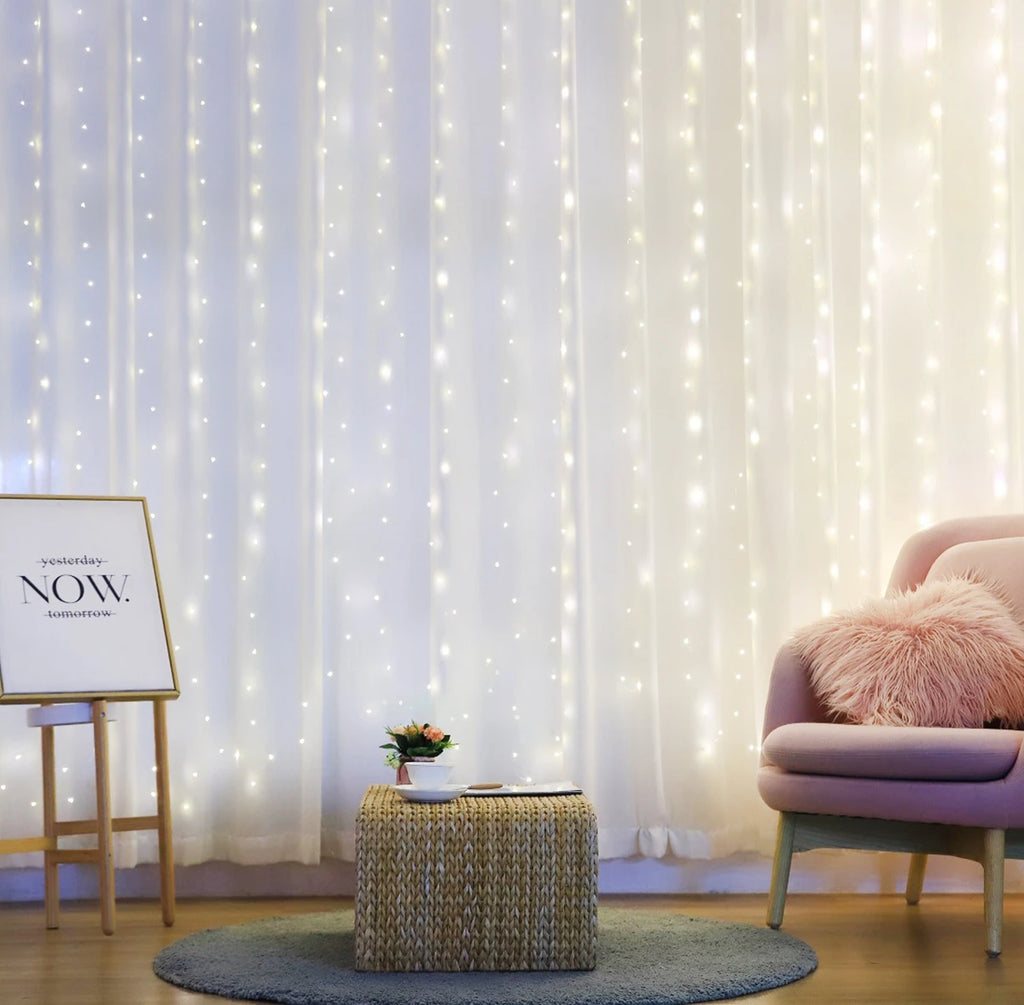 Guirlanda de cortina de luzes de natal para decoração de natal para casa enfeites de natal presentes de natal Navidad 2025 decoração de ano novo