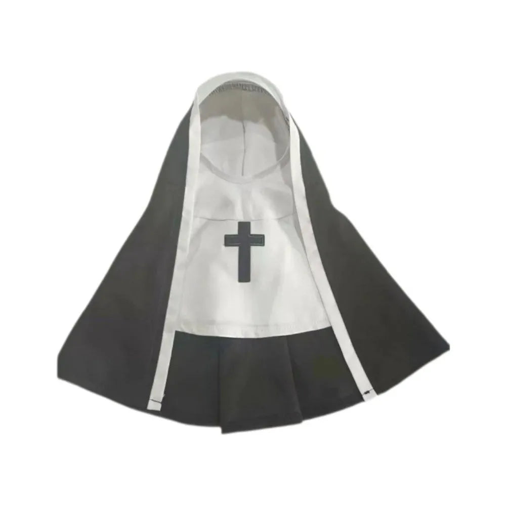 Fantasia de Natal para Cães e Gatos, Roupa Respirável de Freira para Filhotes e Gatinhos, Acessórios para Fantasia de Halloween, Macacão para Animais de Estimação