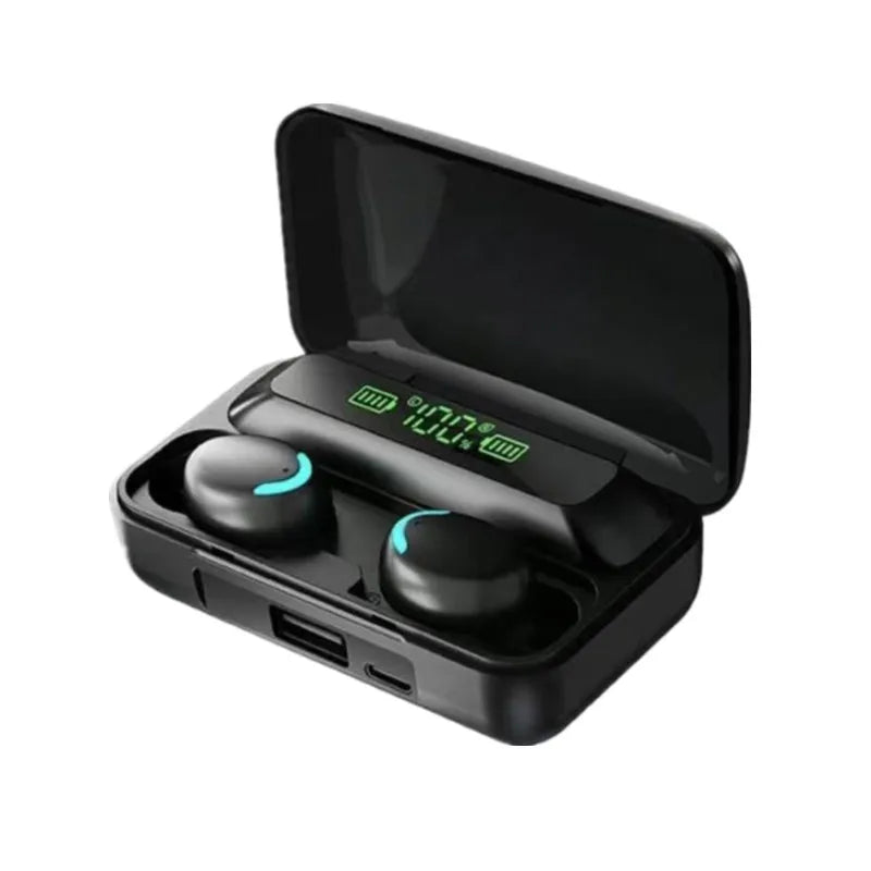 TWS Wireless Earphones Bluetooth Noise-Canceling Earbuds Stereo Headphones LED Display Sports Headset With Mic