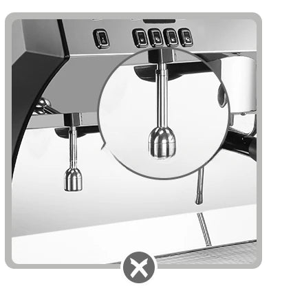 Cafeteira comercial de aço inoxidável com concentração totalmente automática