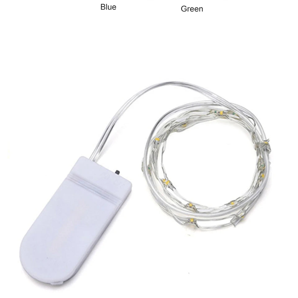 1 pçs 1m 2 3m 5m fio de cobre led luzes da corda iluminação do feriado guirlanda de fadas para a árvore de natal festa de casamento decoração natal