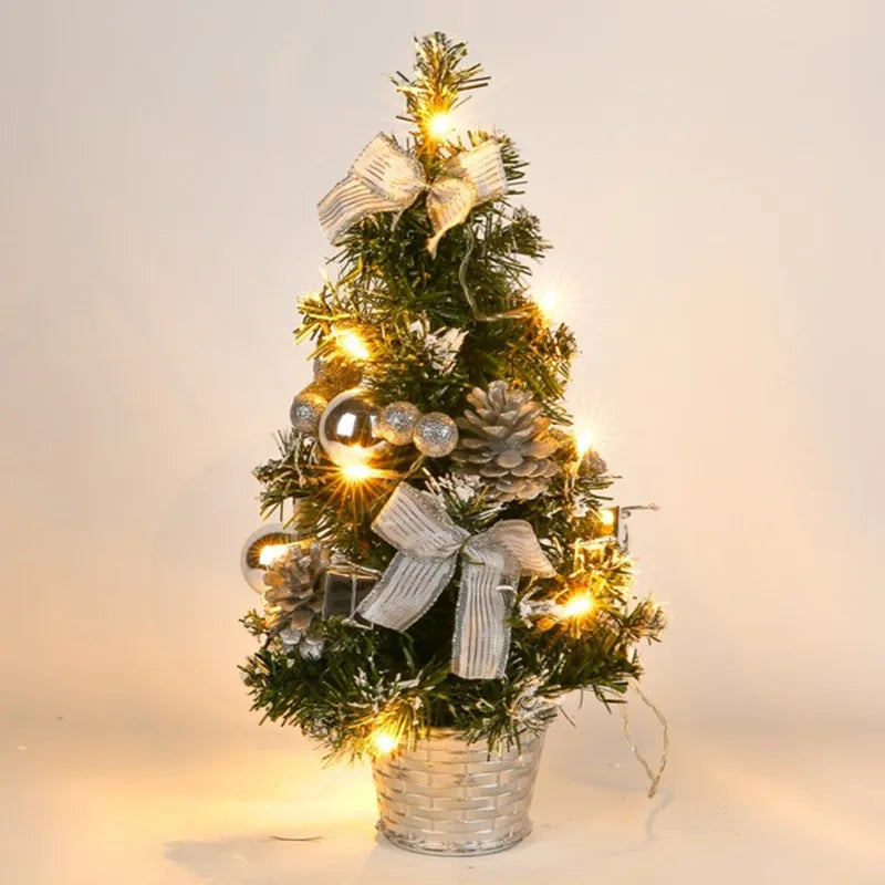 Decorações de árvore de natal crianças diy artesanato casa quarto festa 20/30/40cm árvore de natal artificial 2023 presente de ano novo