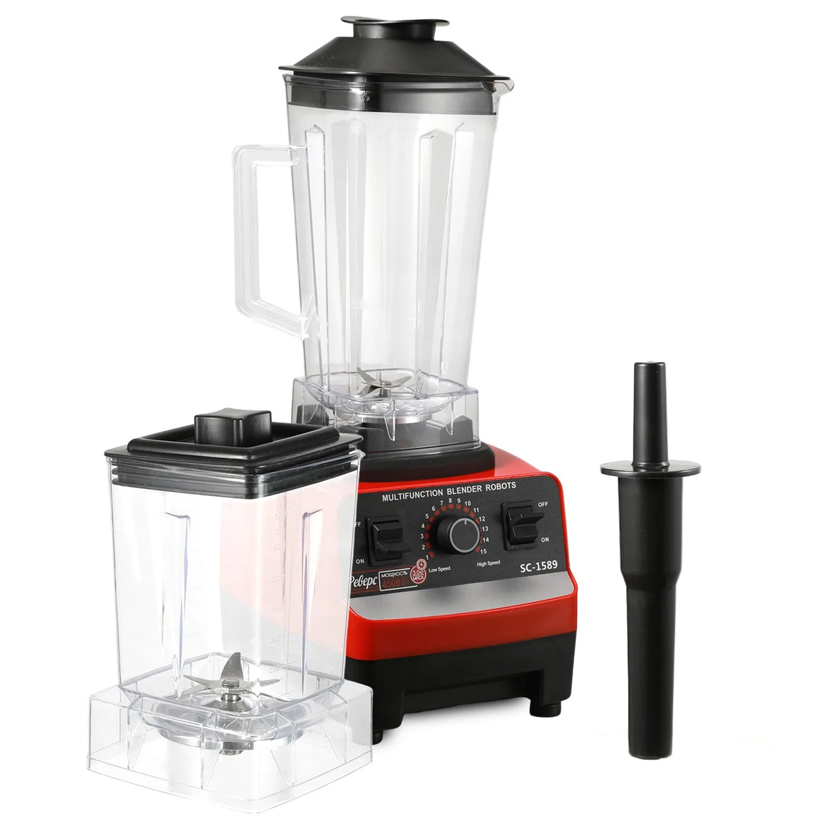 Liquidificador Comercial de Alta Potência 400W, Mixer Estacionário, Processador de Alimentos para Smoothies e Gelo, Liquidificador de Alta Potência para Cozinha, Livre de BPA