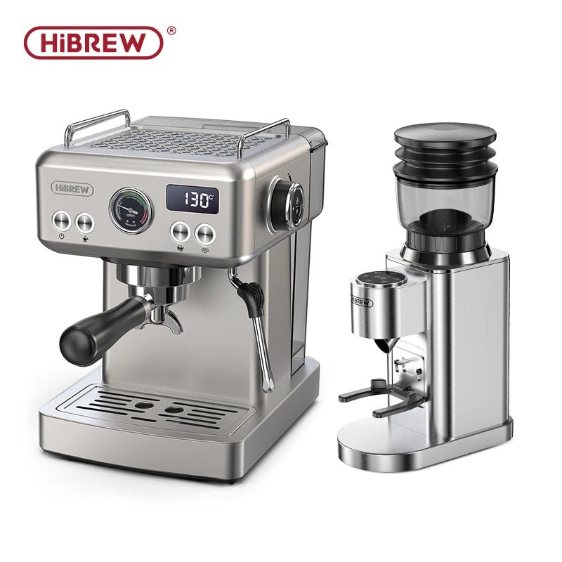 Hibrew 20bar semiautomática máquina de café expresso temperatura ajustável 58mm portátil frio/quente cafeteira metal caseh10a - Kasa & Pet