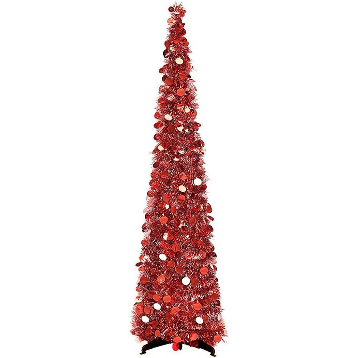 Árvore de natal 1.2m retrátil dobrável enfeites chenille espiral design festivo feriado decoração de natal casa acessório interior