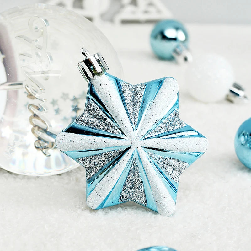    Ornamentos de bola de natal de 73 pces, decorações de suspensão inquebráveis do ornamento da bola de natal para a árvore de natal