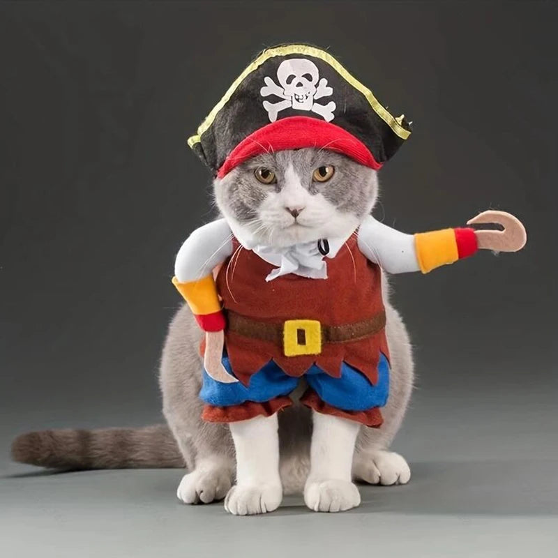 Conjuntos de fantasias ajustáveis para cães de Halloween, roupas, cosplay, fantasia para cães médios e grandes, pug, roupas novas, engraçado, 2023