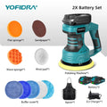 Polidora Automotiva Sem Fio YOFIDRA com 8 Velocidades Ajustáveis, Ferramenta Elétrica para Polimento, Lixamento e Selagem, Compatível com Bateria Makita 18-21V - Kasa & Pet