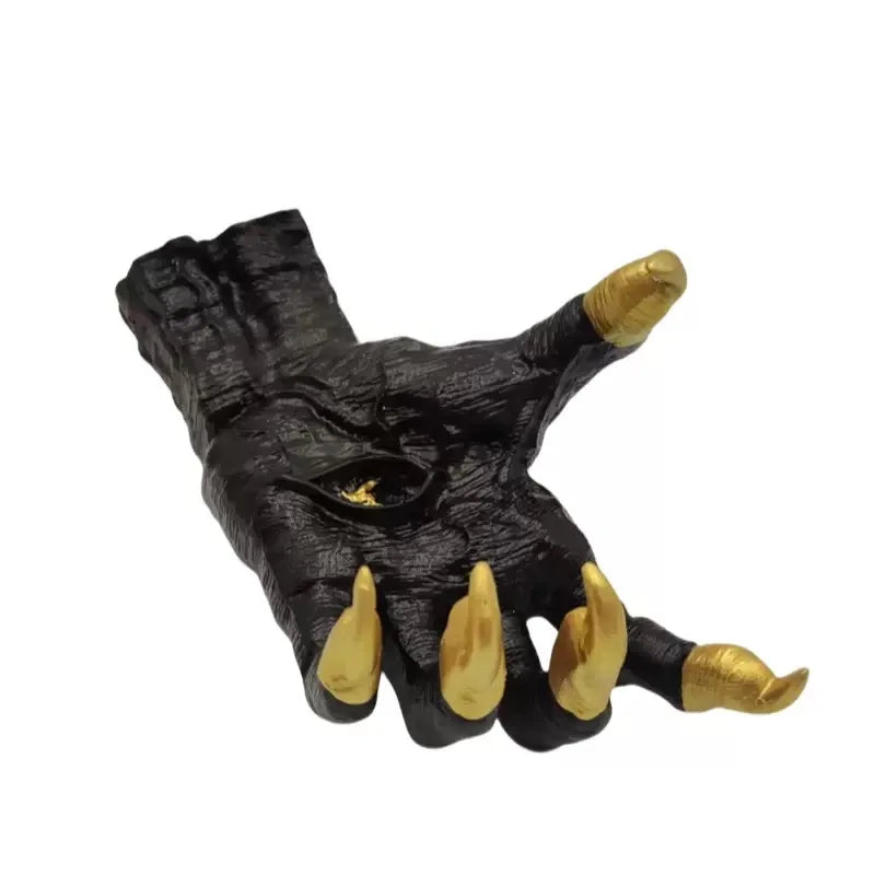 Halloween decorativo gótico bruxa mão estátua diabo mão criativa resina decorativa cabide arte da parede escultura decoração de casa