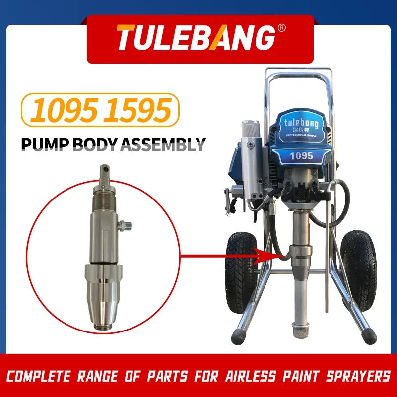 Máquina de pintura Airless Peças Reparo e Substituição Conjunto do corpo da bomba 1095 1595 5900 (248025) ferramentas e acessóri