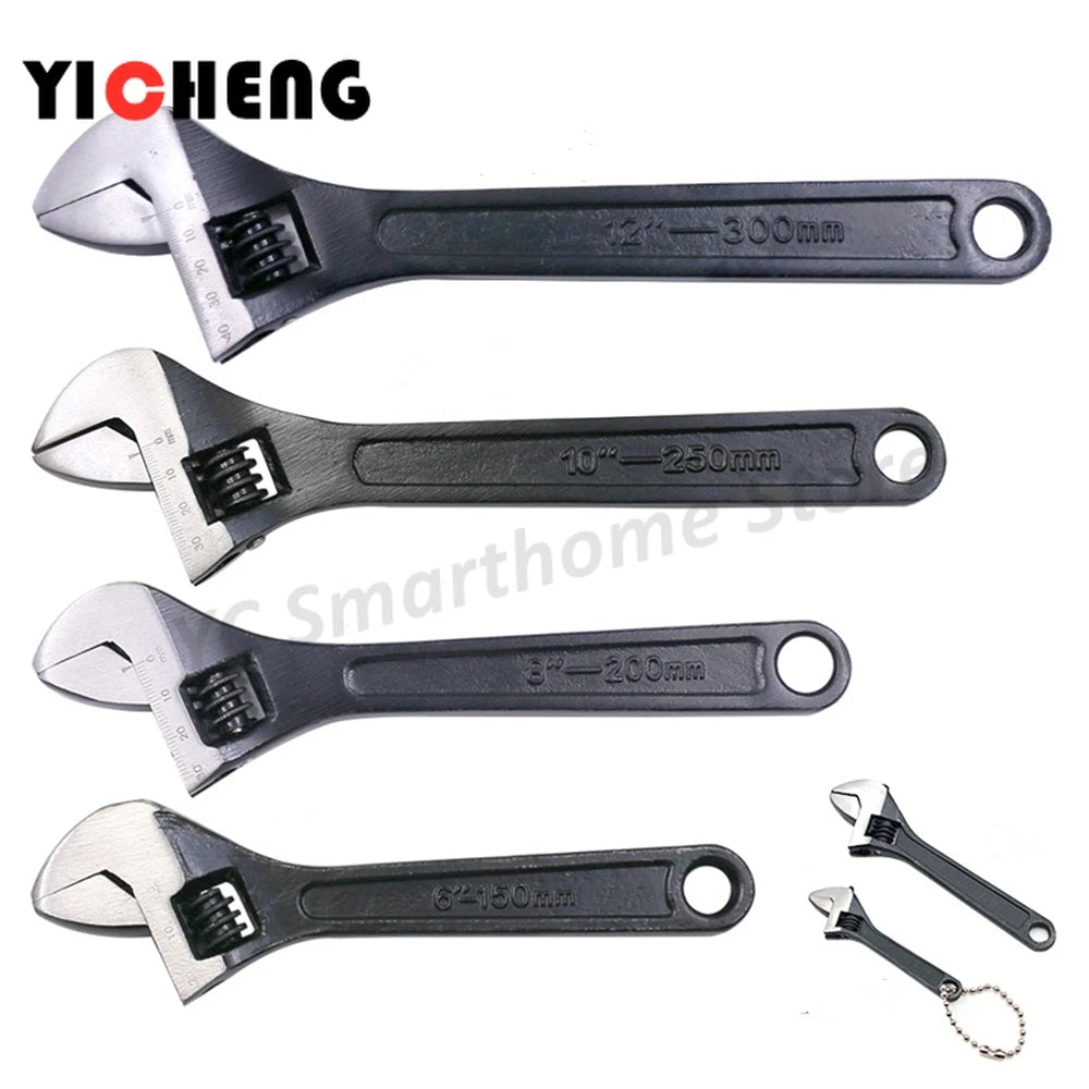 Grande ferramenta de chave de macaco aberta, chave inglesa, aço, 10 "12", 1 pc