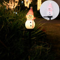 Boneco de neve de natal luz solar gramado jardim luz pátio ao ar livre paisagem chão plug-in luz decorativa