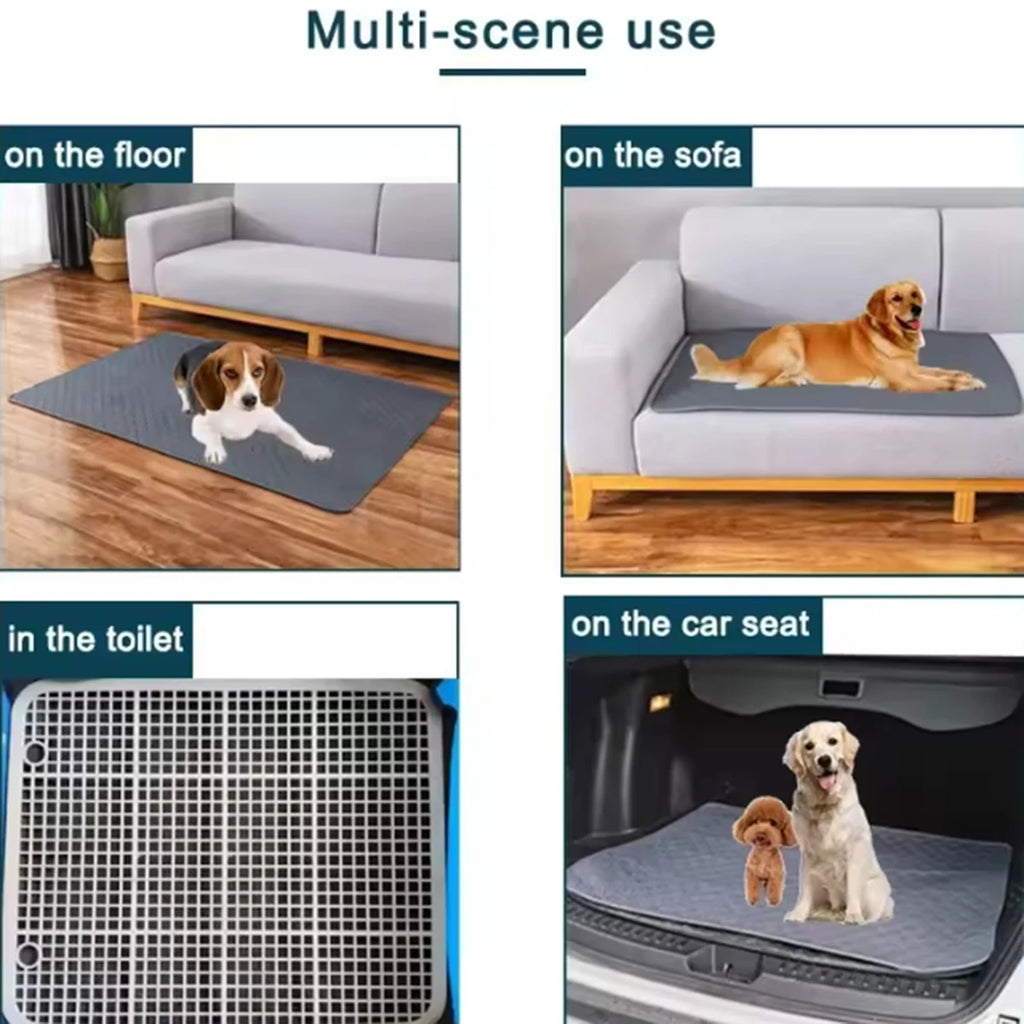 Tapete Absorvente Reutilizável e Lavável para Cães, Tapete de Urina para Carro, Sofá, Impermeável, para Treinamento de Filhotes e Gatos, Suprimentos para Animais de Estimação