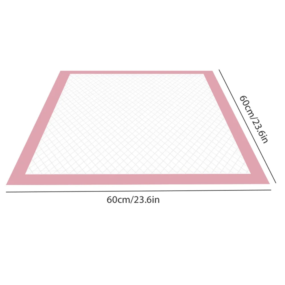 Fralda para animais de estimação, 50 peças, 60*90cm, 60*60cm, fraldas descartáveis para treinamento de cachorros, almofadas de xixi, superfície de secagem rápida, almofada limpa, fornecimento de cachorro