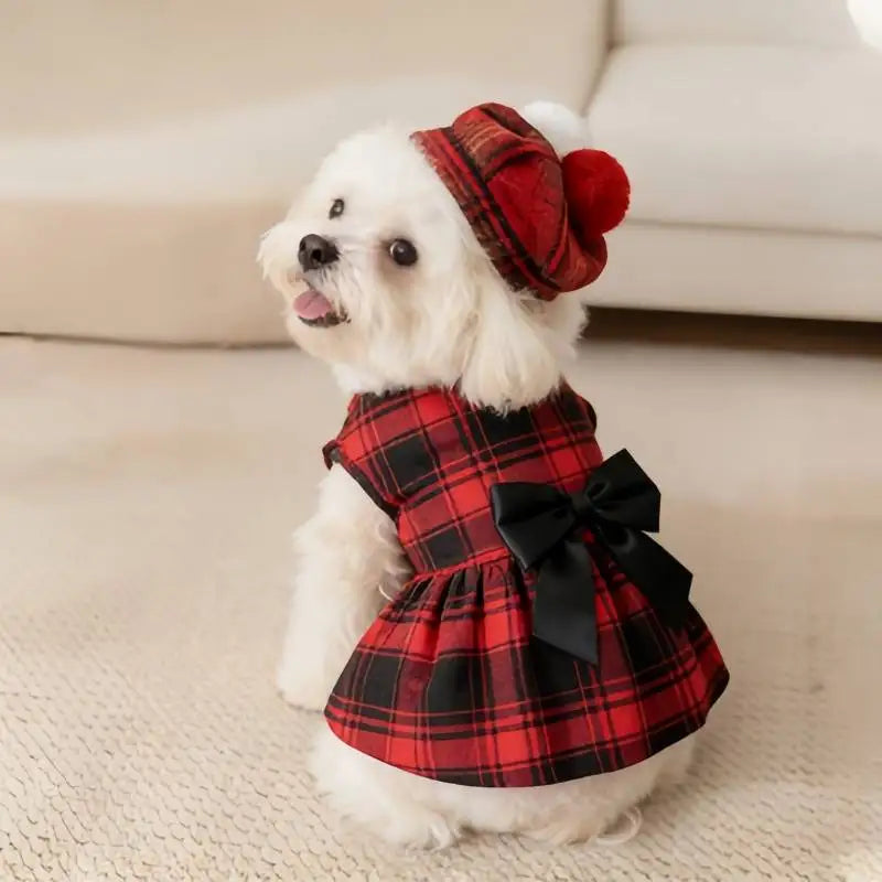 Roupa para Cães e Gatos: Colete Xadrez com Gravata para Cães Pequenos e Médios, Casaco de Primavera Verão para Cachorros, Teddy Bear, Pomeranian, Fantasia para Pets
