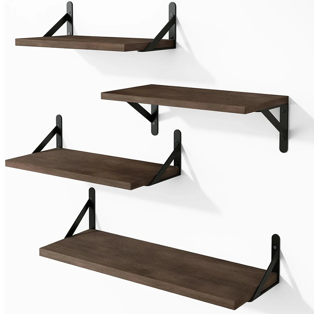 Prateleiras flutuantes para parede, estantes, prateleira de madeira montada na parede para sala de estar, banheiro, quarto, cozinha, decoração de casa Kasa & Pet