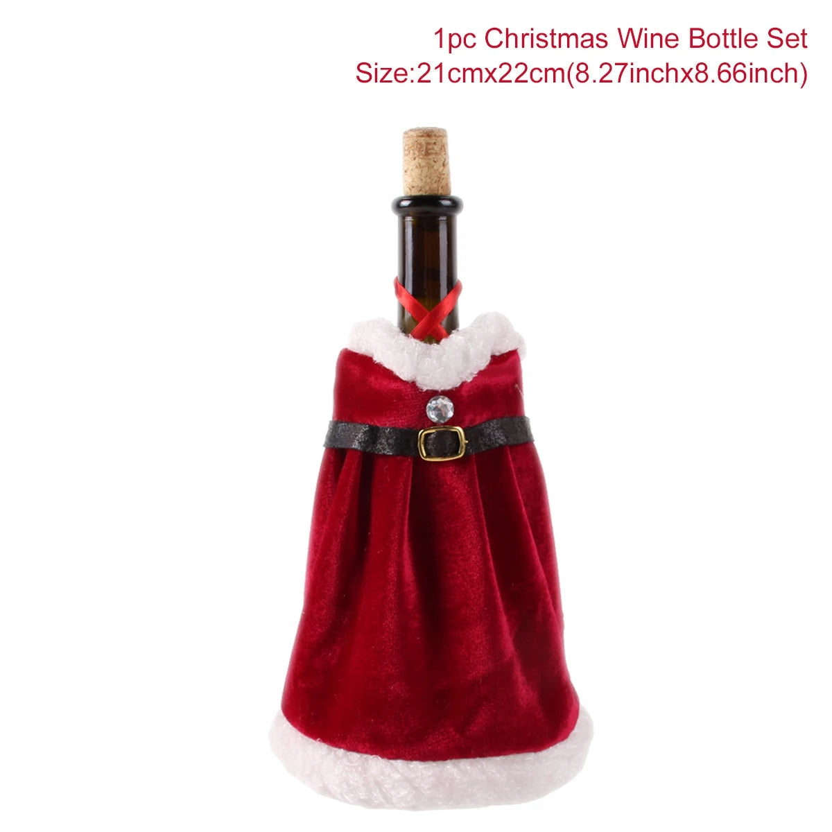 Natal garrafa de vinho capa feliz natal decorações para casa 2025 navidad noel natal ornamentos presente de natal feliz ano novo 2026