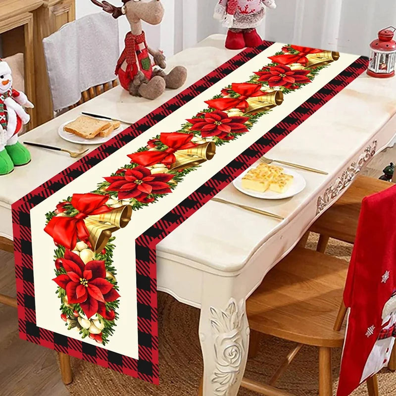 Feliz natal corredor de mesa natal capa de mesa decorações de natal para casa 2025 navidad natal presentes ano novo 2026 toalha de mesa