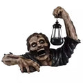 Halloween zumbi lanterna resina artesanato horror atmosfera decoração escultura interior ao ar livre pátio barra casa assombrada decoração prop