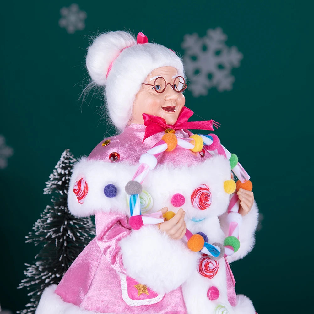 40cm natal anjo boneca estatueta brinquedo colher de árvore ornamentos em pé aniversário natal decorações navidad decoração para casa novedades