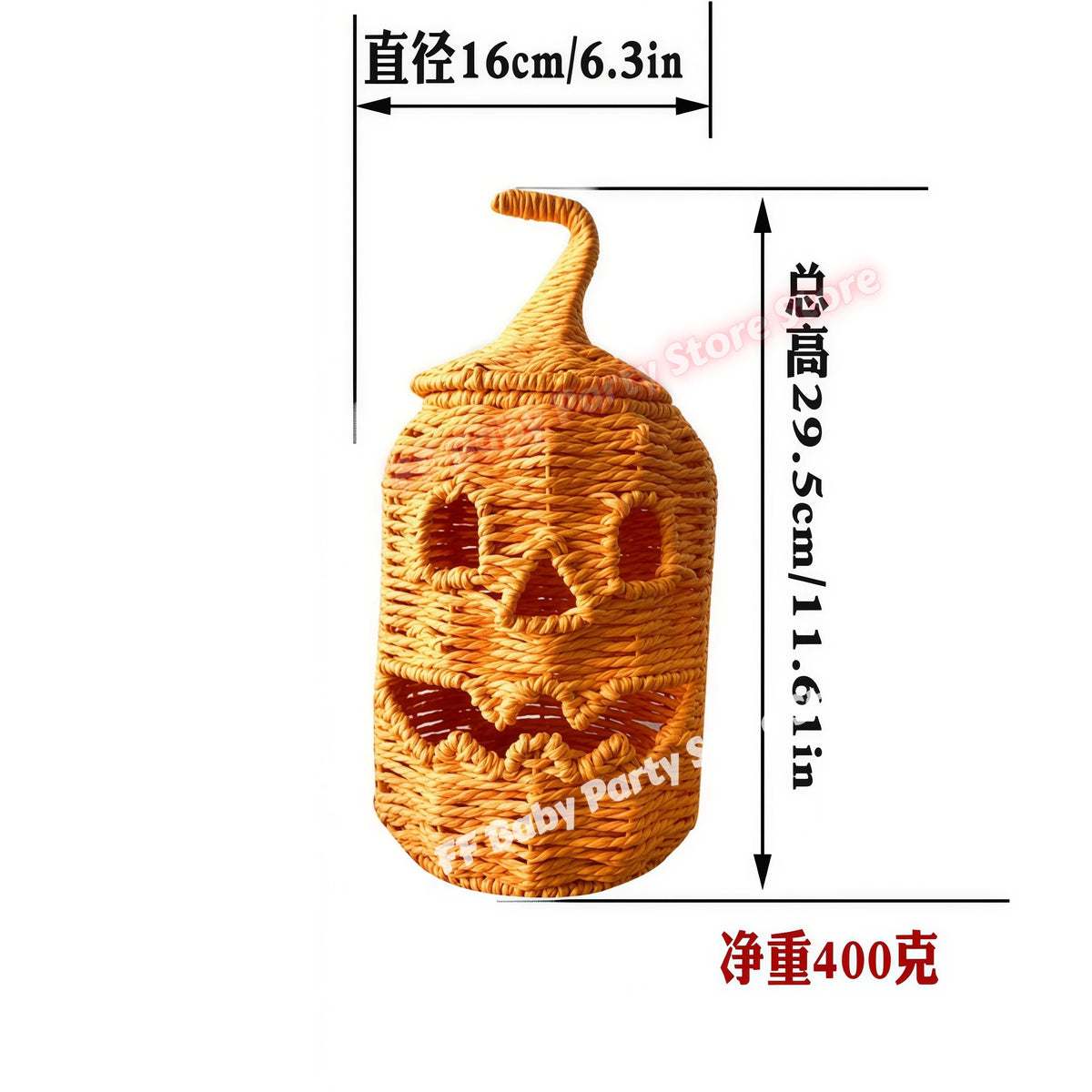 Decorações de Halloween, Lanterna de Abóbora de Vime Feita à Mão, Caixa de Armazenamento em Forma de Chapéu de Bruxa, Estátua Decorativa para Casa, Ornamentos de Natal - Kasa & Pet