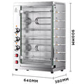 Churrasqueira Comercial com 3/5/7/9 Grelhas, Forno Rotativo, Churrasqueira Brasileira, Forno Elétrico de Convecção (Personalizável)