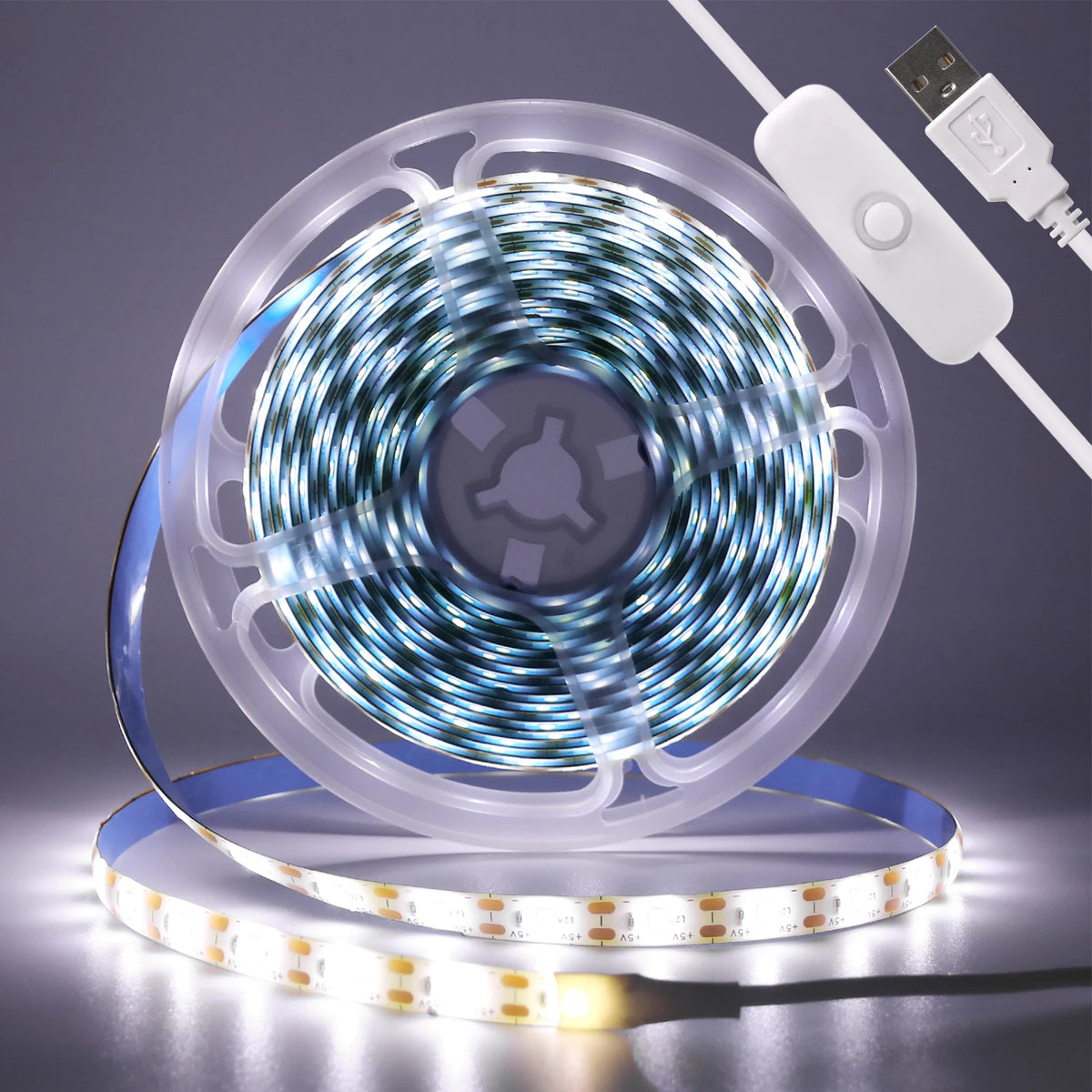 5v 2835 luz de tira led usb 60leds/m fita flexível led com interruptor branco quente à prova dwaterproof água luzes led para decoração do quarto