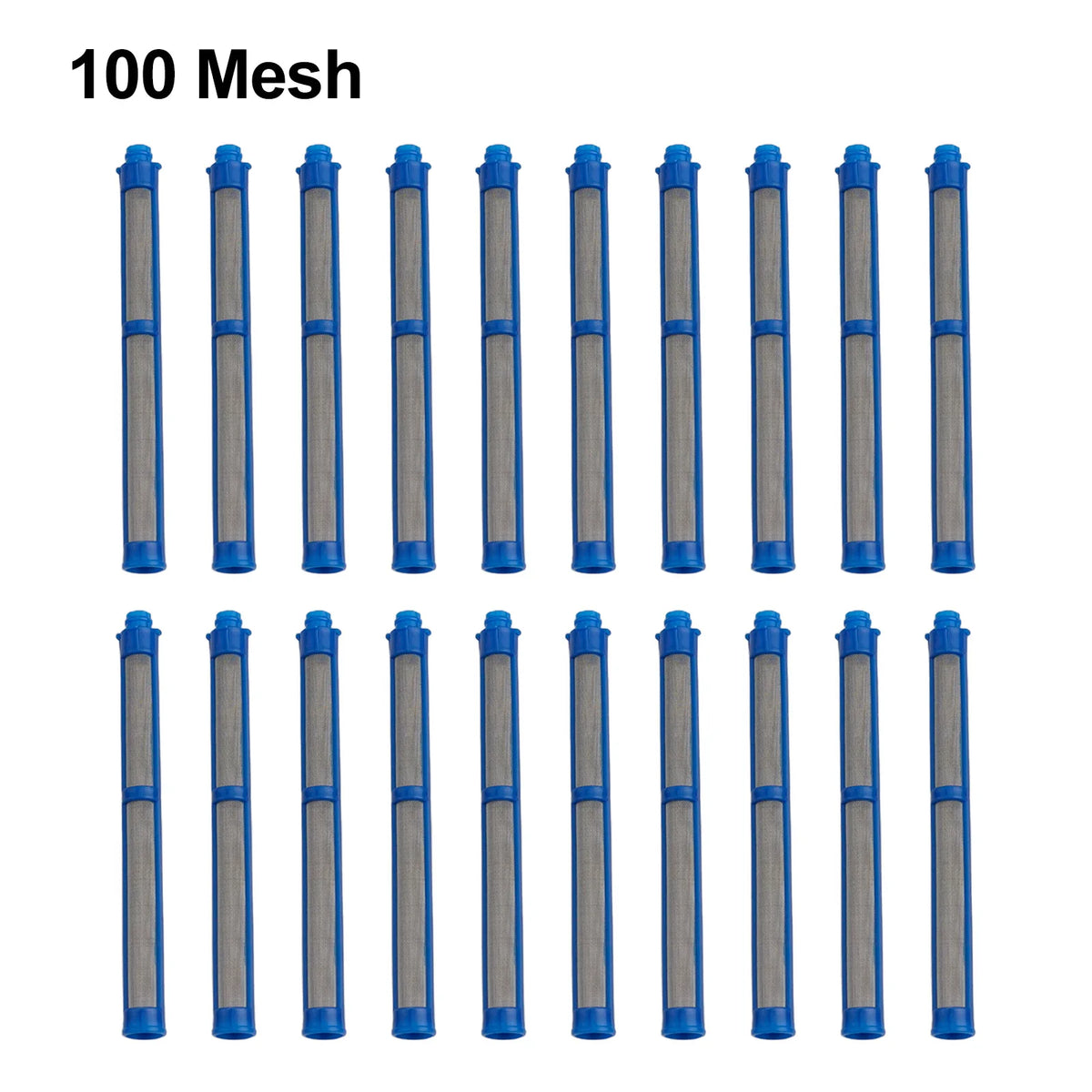 20 pçs 60/100/150 malha airless pintura pulverizador filtros alta filtragem airless pintura pulverizador filtro 11x110mm acessórios da ferramenta elétrica