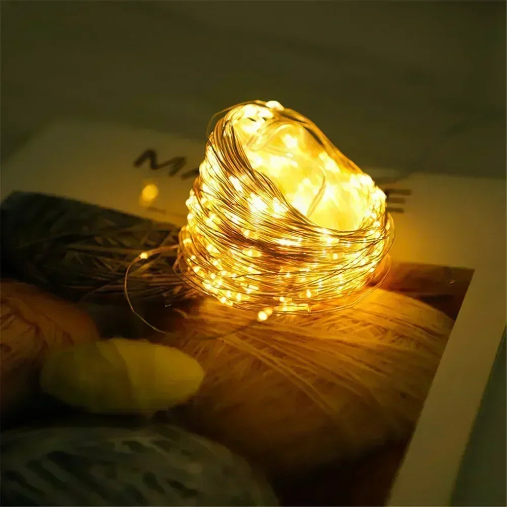 Leds solar led luz ao ar livre festão lâmpada jardim solar luz de fadas corda natal decoração do jardim ao ar livre