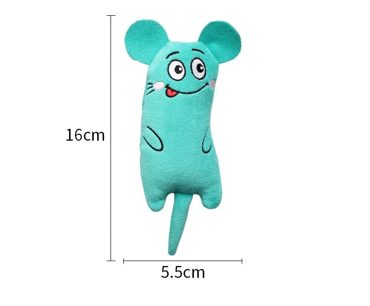 Brinquedo de Mastigar para Gatinhos, Brinquedo de Pelúcia Engraçado e Fofo, Brinquedo Interativo para Gatos com Catnip para Moer os Dentes, Mordedor para Garras, Catnip para Gatos, Muito Vendido