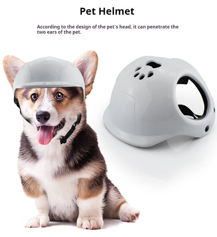Capacetes para animais de estimação, capacete para gatos, capacete para cães, mini cabeça ao ar livre, chapéu seguro, capacete de motocicleta para cães, acessórios para fotos de animais de estimação