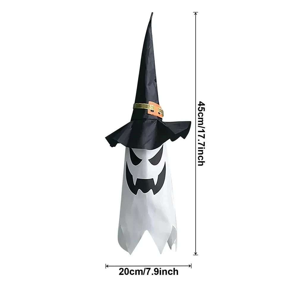 Luzes de Cordão em Forma de Chapéu de Bruxa para Halloween, Luzes LED Quentes/Coloridas, Decoração Brilhante para Jardim, Árvore, Festa e Decoração de Casa - Kasa & Pet