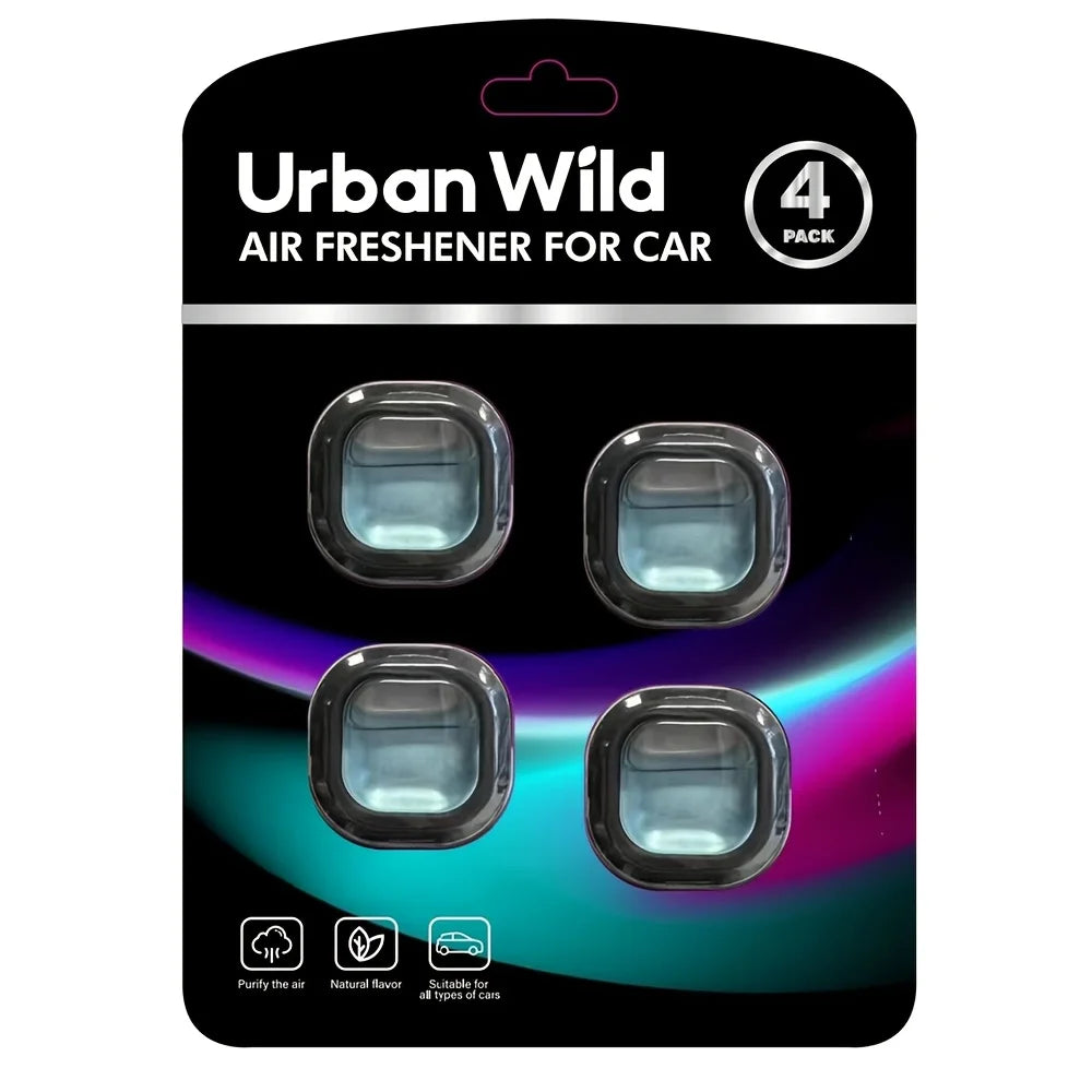 4 pacote ambientador de ar do carro ambientador de ventilação de ar do carro, aroma do carro relaxar fragrância de longa duração poderoso eliminador de odor