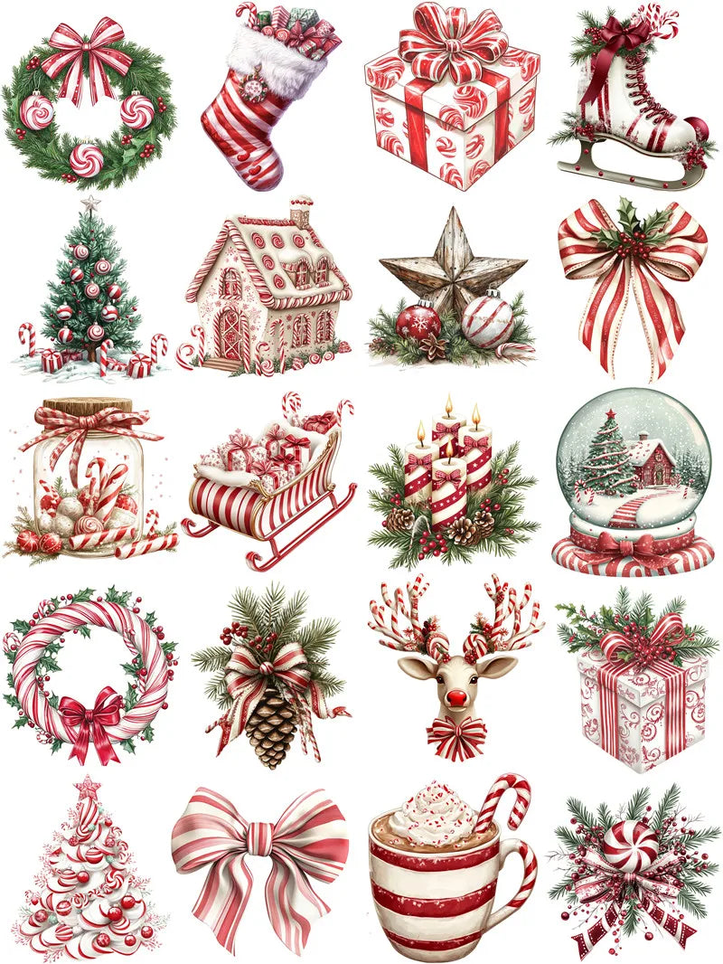 Objetos de natal adesivos artesanato e scrapbooking adesivos crianças brinquedos livro adesivo decorativo diy papelaria