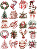 Objetos de natal adesivos artesanato e scrapbooking adesivos crianças brinquedos livro adesivo decorativo diy papelaria