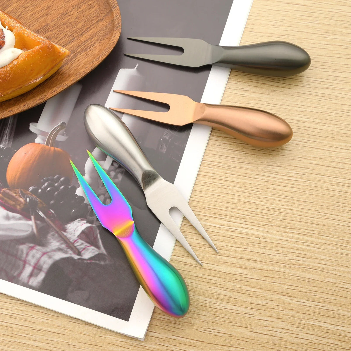 Conjunto de Utensílios para Cortar Manteiga com 6 Peças, Espalhadores de Queijo e Geléia, Cortador de Creme, Faca Multifuncional para Manteiga e Pão, Gadget de Cozinha