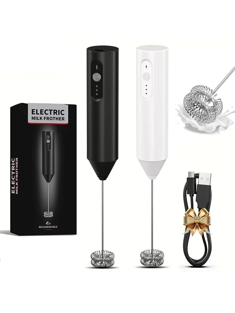 Misturador elétrico de espuma de café e leite, batedor de creme de café, batedor de ovos portátil, misturador de espuma, cozinha automática, ferramentas de batedor