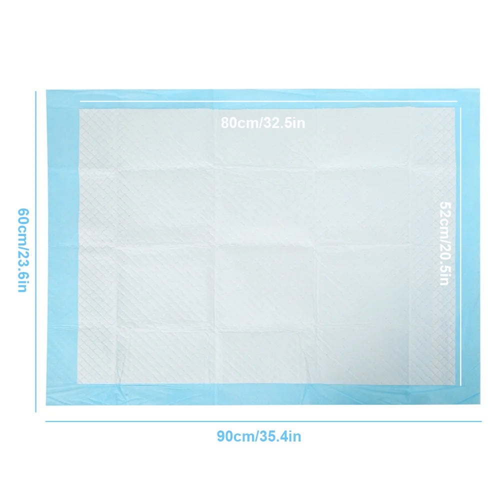 Fralda para animais de estimação, 50 peças, 60*90cm, 60*60cm, fraldas descartáveis para treinamento de cachorros, almofadas de xixi, superfície de secagem rápida, almofada limpa, fornecimento de cachorro