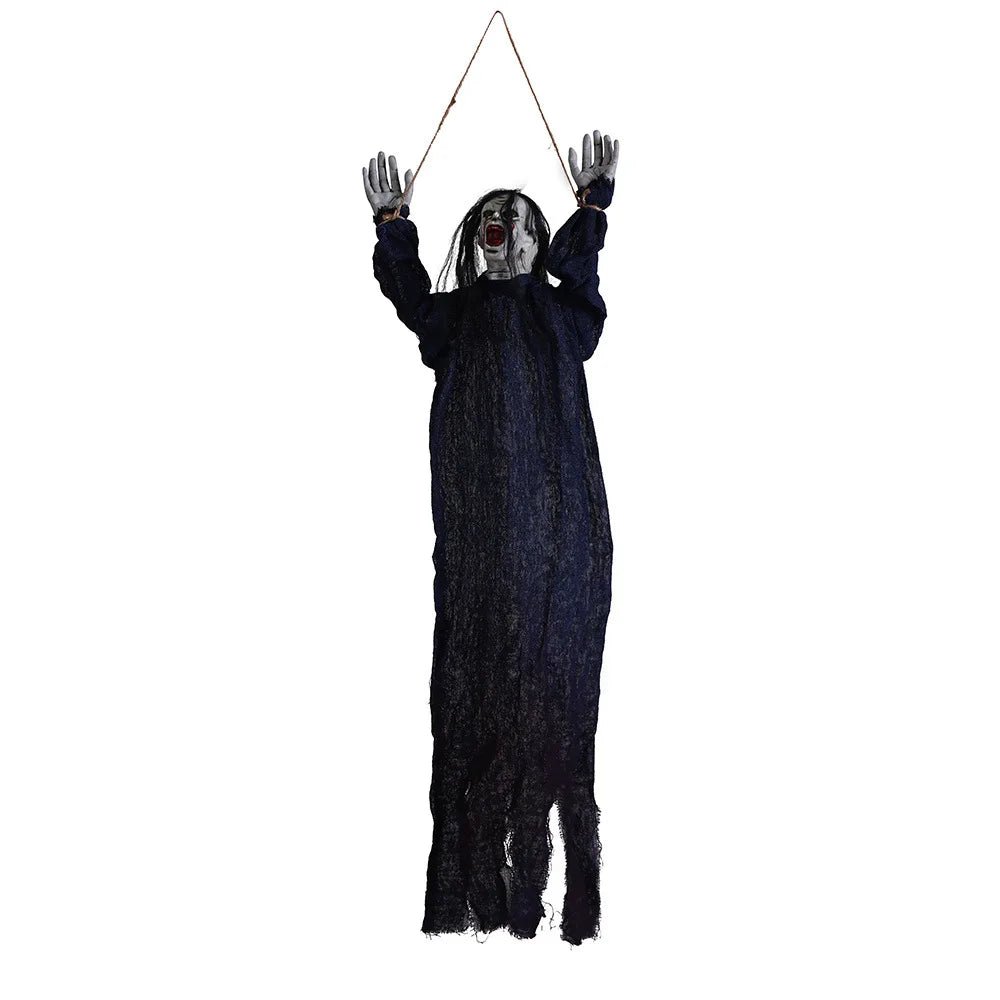 Halloween pendurado fantasma assustador esqueletos decoração suprimentos, casa assombrada assustadora voando decoração com quintal árvore varanda decoração - Kasa & Pet