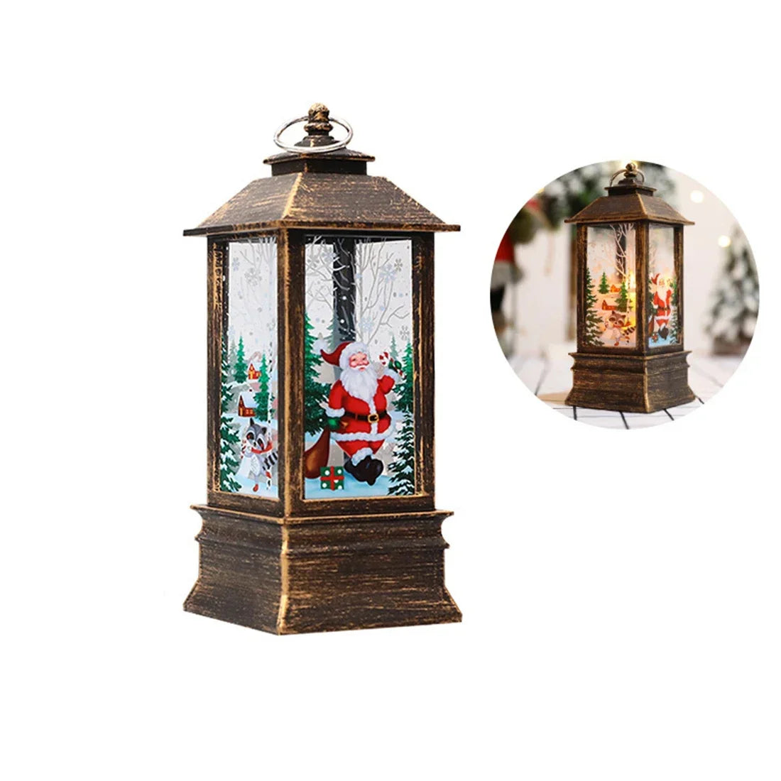 Natal santa lanterna luzes de vento feliz natal decoração para casa natal navidad 2022 ornamentos de natal presentes ano novo 2023