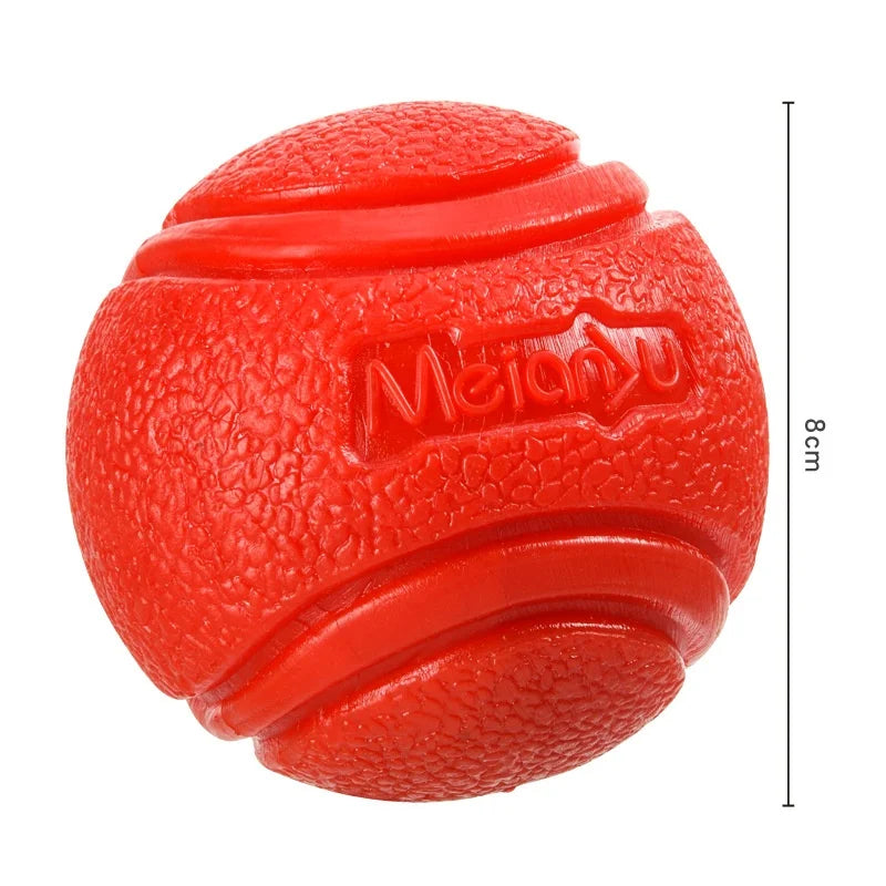 Brinquedos para Cães de Estimação: Bola de Borracha Sólida e Resistente, Durável, Resistente à Mastigação, Alto Salto, para Lançar ao Ar Livre, Brincar de Busca e Treino Interativo para Filhotes