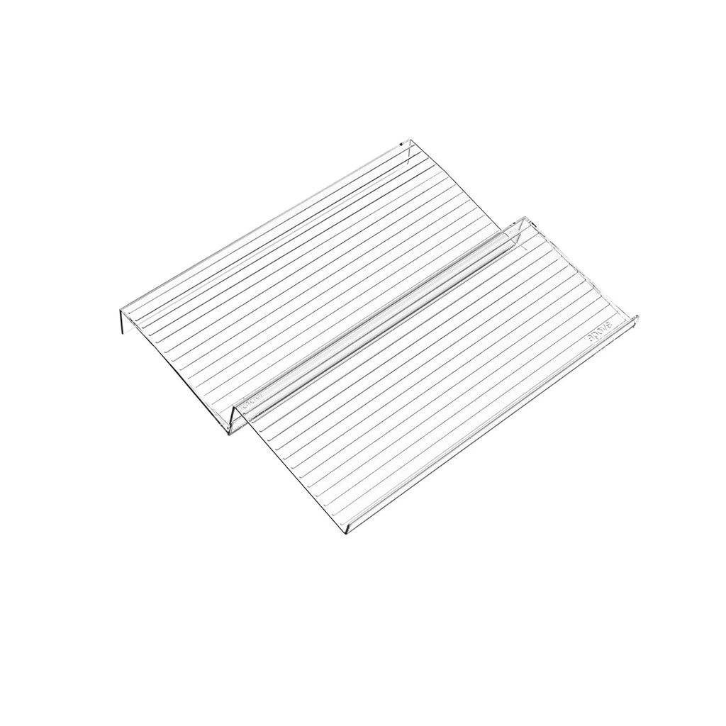 Organizador de gaveta de especiarias expansível, 2 peças, armazenamento de cozinha de plástico-organizador durável que economiza espaço para armários, bancadas